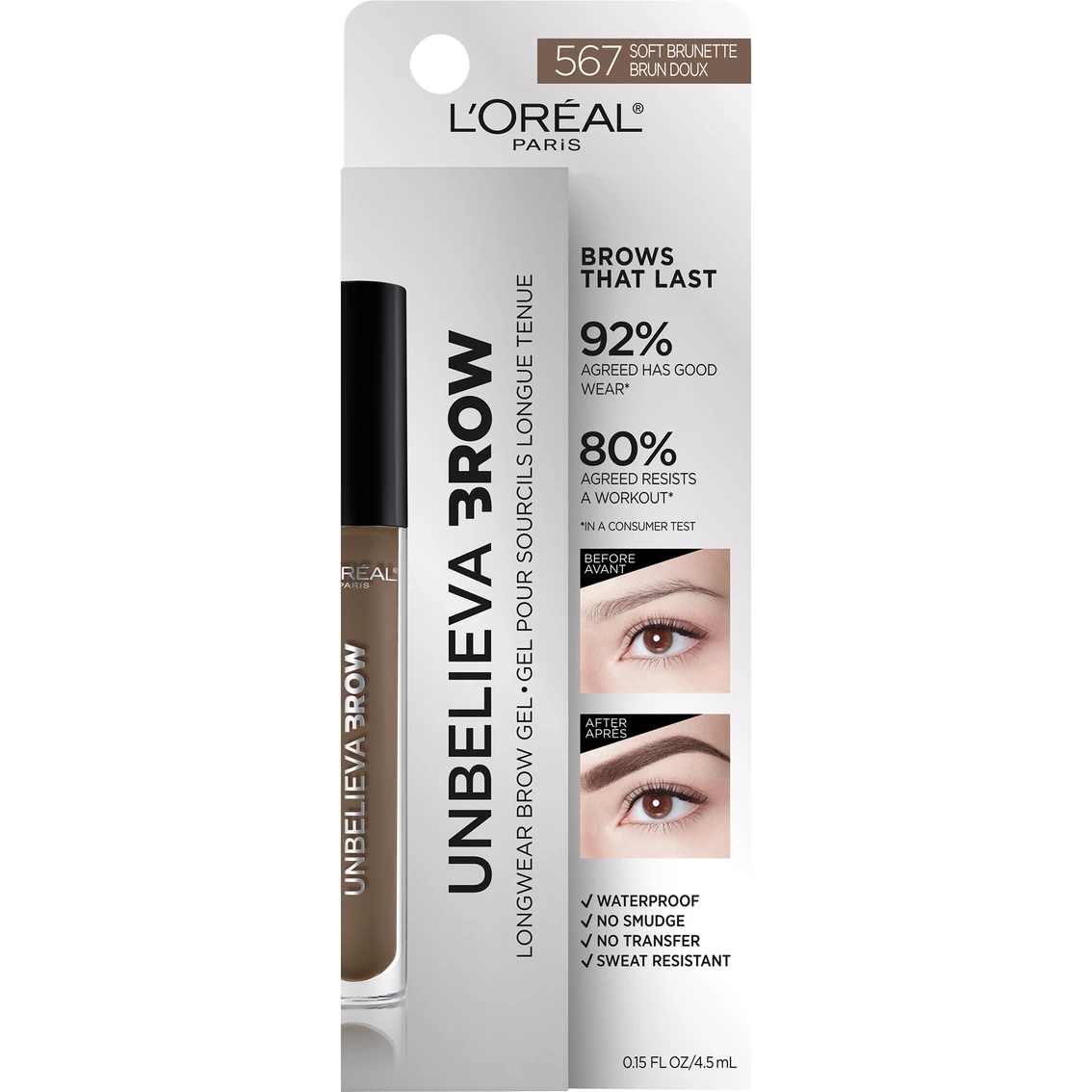 Hot Sale ๐ L'Oreal Paris Unbelieva-Brow Longwear Waterproof Brow Gel, 0.15 Fl. Oz. ๐ 4 Hot Sale ๐ L'Oreal Paris Unbelieva-Brow Longwear Waterproof Brow Gel, 0.15 Fl. Oz. ๐ - Image 2