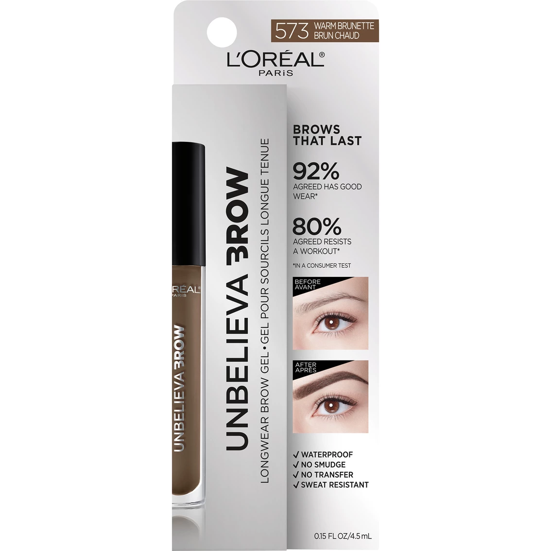 Hot Sale ๐ L'Oreal Paris Unbelieva-Brow Longwear Waterproof Brow Gel, 0.15 Fl. Oz. ๐ 5 Hot Sale ๐ L'Oreal Paris Unbelieva-Brow Longwear Waterproof Brow Gel, 0.15 Fl. Oz. ๐ - Image 3